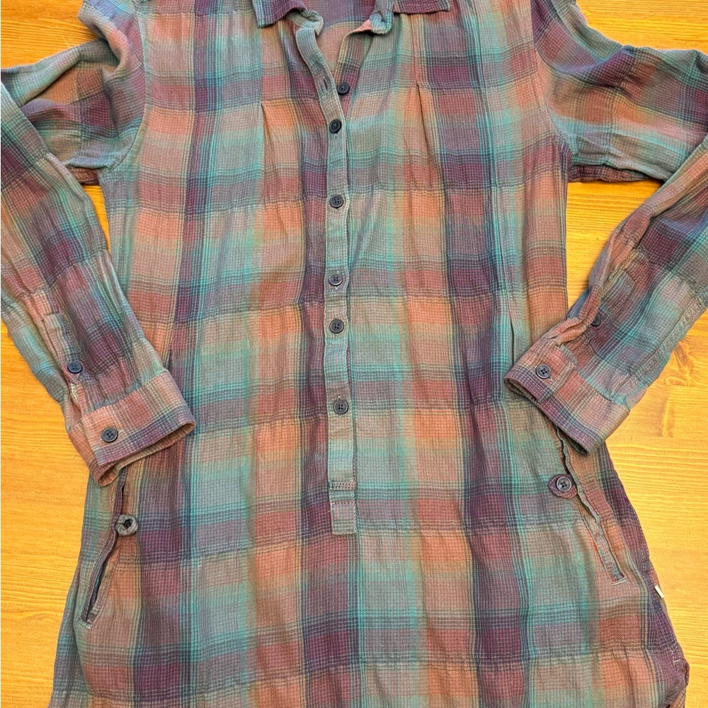 Toad & Co Plaid Tunic